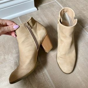 Style & Co Beige Booties in size 8